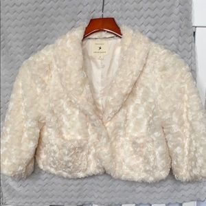 Sherpa jacket, cropped with pockets